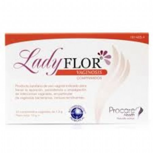 Lady flor vaginosis comprimidos vaginales (10 comprimidos)